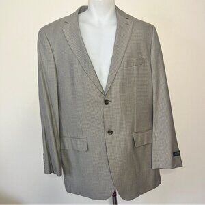 Alfred Sung Moores Sports Jacket Blazer Coat Houndstooth Business Men's  44 Long
